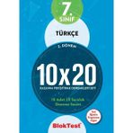 Bloktest Yayınları 7. Sınıf Türkçe 10 x 20 Kazanım Denemeleri 2. Dönem