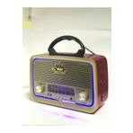 BLOMSTER Everton Rt-301 Nostaljik Görünümlü Bluetoothlu Mp3 Çalar Radyo Müzik Kutusu Kırmızı Rt301