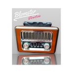 BLOMSTER Everton Rt-711 GÜNEŞ ENERJİLİ Bluetooth, Usb/sd/aux/fm Band Radyo Ahşap Nostalji Müzik Kutusu