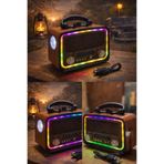 BLOMSTER EVERTON RT-730 SOLAR ENERJİLİ FENER+RGB LED ÖZELİKLİ BLUETHOOT NOSTAJIK RADYO MÜZİK ÇALAR