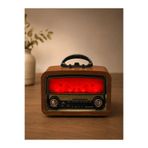 BLOMSTER Everton Rt-741 Şömineli Nostaljik Bluethoot Müzik Çalar Radyo