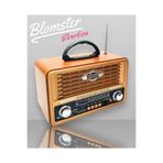 BLOMSTER Everton Rt-8097bt Bluetooth Nostajık Müzik Çalar Usb/sd/aux/fm Radyo Nostajik Müzik Kutusu