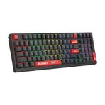 Bloody WS98 Siyah Q Türkçe 2.4G + Bluetooth Kablosuz RGB Hot Swapple Mekanik Klavye-Red Plus Switch black-keyboard