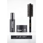 Bloom Man Bloom Series Saç Bakım ve Şekillendirme 3’lü Set | Argan Oil + Kron Matte Wax + Fön Fırçası