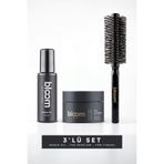 Bloom Man Bloom Series Saç Bakım ve Şekillendirme 3’lü Set | Argan Oil + Peerless Wax + Fön Fırçası