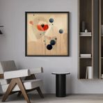 Bloom Soyut Traverten Dokulu Tablo