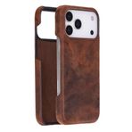 BloomCase Ultimate Jacket Saddle Brown – Apple iPhone 17 Pro Max (6.9") Hakiki Deri Kılıf