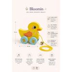 Bloomin Ahşap Çekmeli Hayvan Figürlü Çek çek Zilli Eğitici Yürütme Oyuncağı El-Göz Koordinasyon Geliştirici Bebek Çocuk Oyuncak