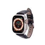 BloominBag Apple Watch Bloomband Onyx Deri 44/45/46/49 mm Siyah Akıllı Saat Kordon