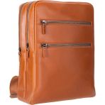 BloominBag Atelıer Classic Tan Hakiki Deri Laptop Sırt Çantası – 16” Uyumlu - 31x40x15cm - Taba - Açık Kahverengi