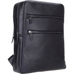 BloominBag Atelıer Onyx Black Hakiki Deri Laptop Sırt Çantası – 16” Uyumlu - 31x40x15cm - Siyah