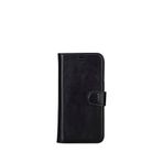 BloominBag Aurel Magna Iphone 16 Pro Onyx Black Deri Rfid Korumalı Magsafe Uyumlu Siyah Cüzdan Telefon Kılıfı