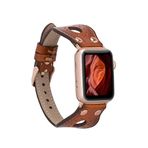 BloominBag Bloomband Rose Gold Tokalı Deri Apple Watch Kayışı 44/45/46/49 mm Kadın Akıllı Saat Kordon