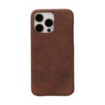 Bloominbag Bloomcase Apple Iphone 16 Pro (6.3") Saddle Brown Hakiki Deri Telefon Kılıfı