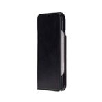 Bloominbag Bloomcase Magic Wallet Onyx Black Apple Iphone 17 Pro (6.3") Hakiki Deri Çıkarılabilir Cüzdanlı Telefon Kılıfı