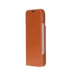 Bloominbag Bloomcase Magic Wallet Tan Apple Iphone 17 Pro (6.3") Hakiki Deri Çıkarılabilir Cüzdanlı Telefon Kılıfı