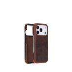 BloominBag Bloomcase Ultimate Jacket Iphone 17 Pro Saddle Brown Deri Telefon Kılıfı