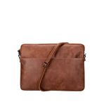 BloominBag Bloomsleeve Leeds 16"" Cognac Brown Hakiki Deri Laptop Ve Tablet Kılıfı