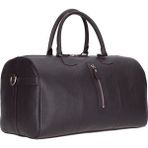 BloominBag Bloomvoyager Cognac Clay Hakiki Deri Seyahat Çantası – Unisex Hafta Sonu Duffle Seyahat Çantası - Kahverengi - Koyu Kahverengi - 27x47x27cm