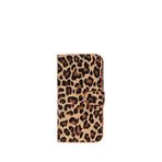 BloominBag iPhone 16 Pro Aurel Magna Leopard Couture Magsafe Uyumlu 6.3 inç Wallet Case Rfid Korumalı Leopar Desenli Deri Telefon Kılıfı
