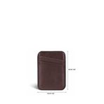 BloominBag Linea Fit Cc Deep Espresso Leather Card Holder Deri Magsafe Uyumlu Kartlık