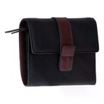 Bloominbag Liora Colorband Deri Kadin Cuzdan Siyah Bordeaux