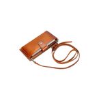 Bloominbag Lozan Strap Cognac Tan Gerçek Deri Çapraz Askılı Telefon Bölmeli Cüzdan Çanta