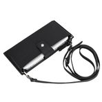 Bloominbag Lozan Strap Shadow Black Gerçek Deri Çapraz Askılı Telefon Bölmeli Cüzdan Çanta