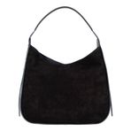 Bloominbag Lunar Noir Black Süet Kadın Omuz Çantası