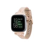 BloominBag Rose Gold Tokalı Bisque Deri 44/45/46/49 mm Akıllı Saat Kordonu
