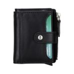 Bloominbag Siena Noir Black Mekanizmali Deri Cuzdan Kartlik Rfid Korumali
