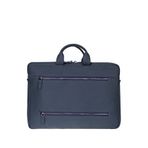 BloominBag Urban Shell Pro 16"" Midnight Navy Hakiki Deri Laptop Macbook Çantası