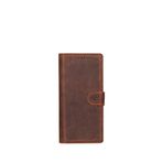 Bloominbag Valeno Saddle Heritage Samsung Galaxy S25 Ultra Deri Manyetik Ayrılabilir Cüzdanlı Telefon Kılıfı - Kahverengi