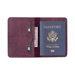 Bloominbag Viaggio Voyager Venezia Red Deri Pasaport Ve Kart Kılıfı