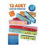 Blooming Plus Çocuk Mızıka Ahşap Mızıka 12 Adet
