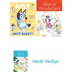 Bloomsbury Bluey: Meet Bluey! Sticker Activity Book + Alice In Wonderland + Heidi