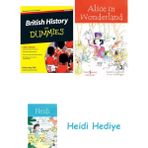 Bloomsbury British History For Dummies + Alice In Wonderland + Heidi