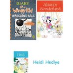 Bloomsbury Diary Of A Wimpy Kid: Wrecking Ball (Book 14) + Alice In Wonderland + Heidi