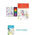 Bloomsbury Fingerprint Activities Unicorns And Fairies + Alice In Wonderland + Heidi