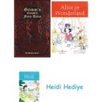 Bloomsbury Grimm's Complete Fairy Tales + Alice In Wonderland + Heidi