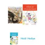 Bloomsbury Harry Potter And The Goblet Of Fire: Illustrated Edition + Alice In Wonderland + Heidi