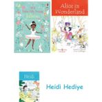 Bloomsbury Little Sticker Dolly Dressing Ballerina + Alice In Wonderland + Heidi
