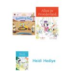 Bloomsbury Little World: Building Site: A Push-And-Pull Adventure + Alice In Wonderland + Heidi
