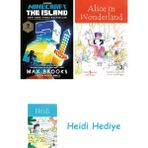 Bloomsbury Minecraft: The Island: An Official Minecraft Novel + Alice In Wonderland + Heidi