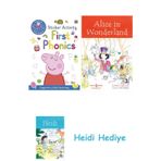 Bloomsbury Peppa Pig: Practise With Peppa: First Phonics: Sticker Activity Book + Alice In Wonderland + Heidi