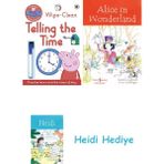 Bloomsbury Peppa Pig: Practise With Peppa: Wipe-Clean Telling The Time + Alice In Wonderland + Heidi