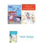 Bloomsbury Peppa's London Day Out Sticker Activity Book + Alice In Wonderland + Heidi