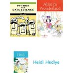 Bloomsbury Python For Data Science: A Hands-On Introduction + Alice In Wonderland + Heidi