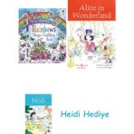 Bloomsbury Rainbows Magic Painting Book (Magic Painting Books) + Alice In Wonderland + Heidi