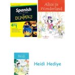 Bloomsbury Spanish All-In-One For Dummies + Alice In Wonderland + Heidi